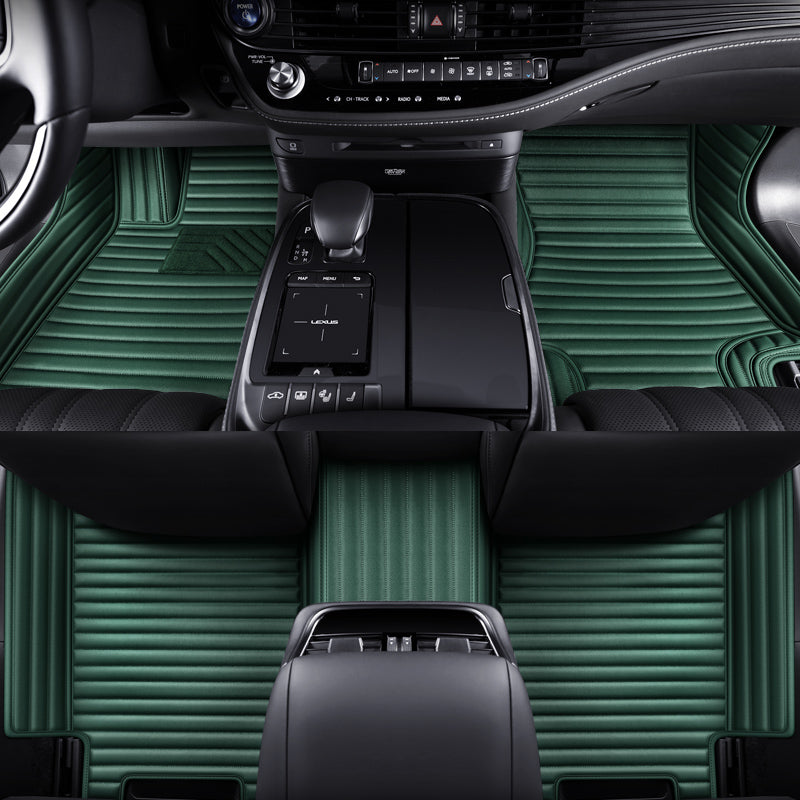Custom-Fit Leather Floor Mats