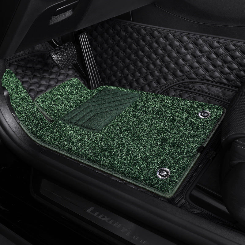 Custom-Fit Leather Floor Mats