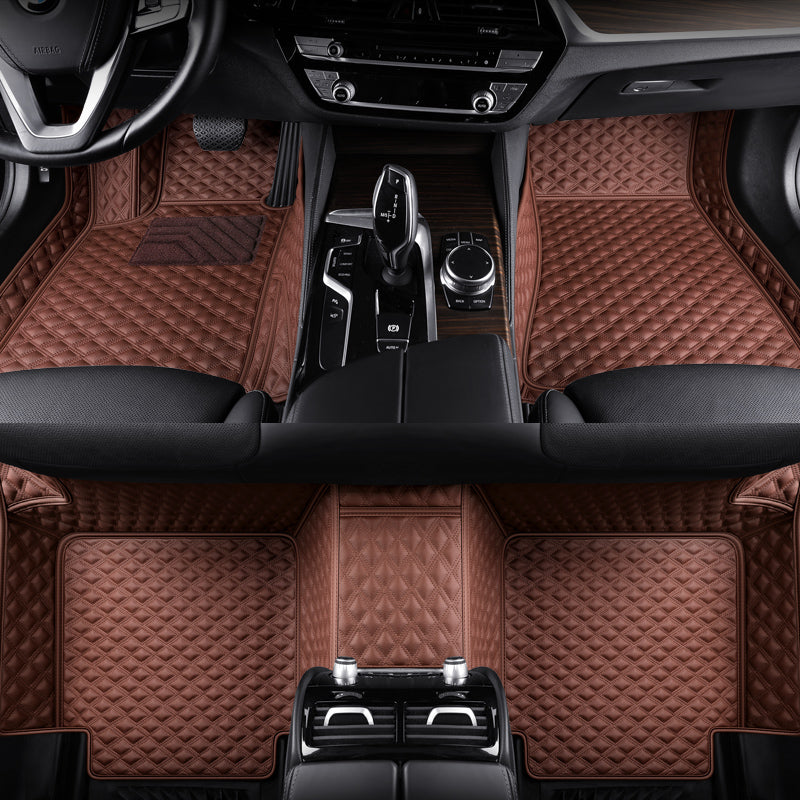 Custom-Fit Leather Floor Mats