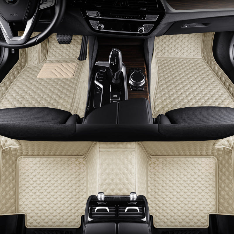 Custom-Fit Leather Floor Mats